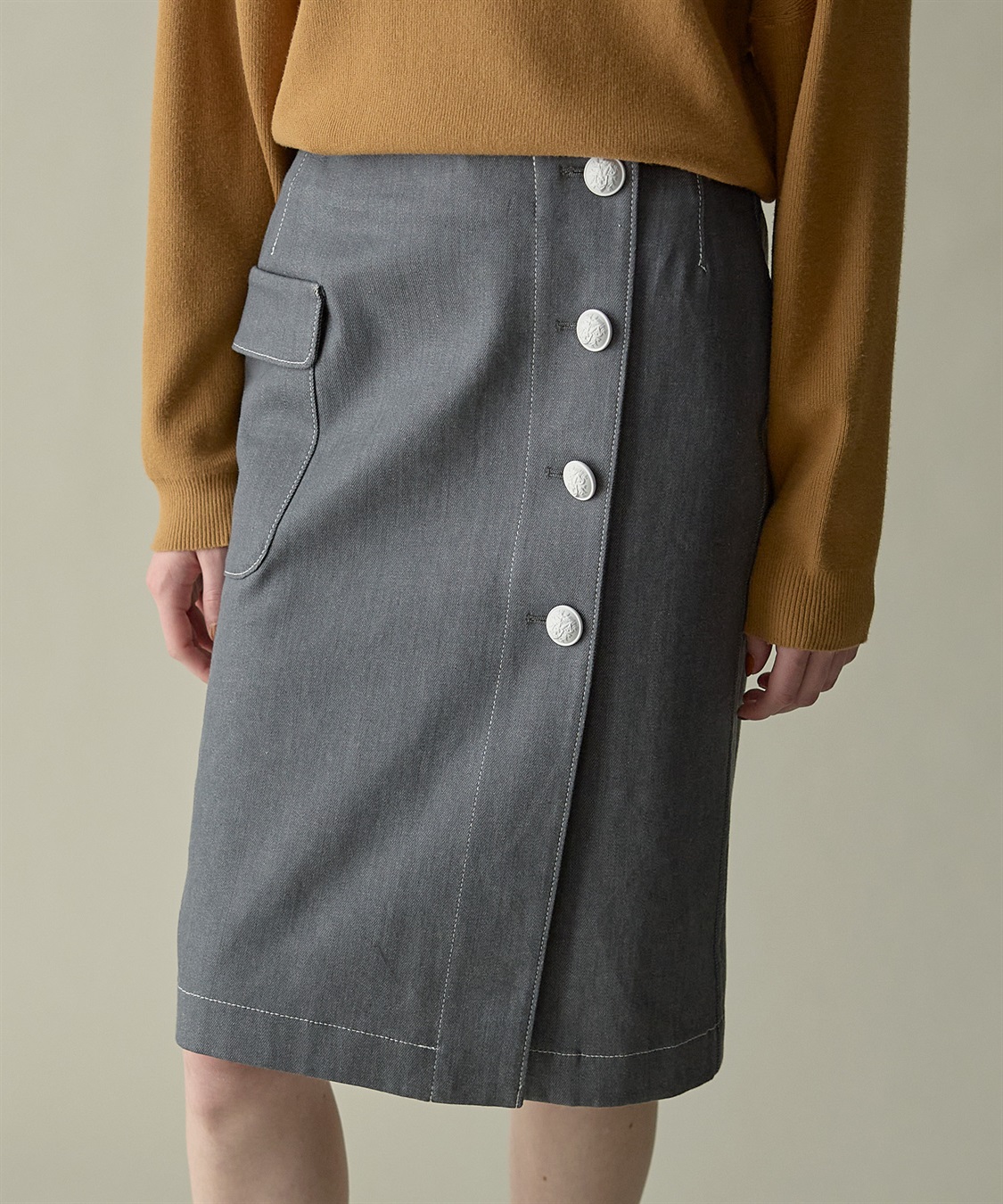 デニムラップタイトスカート 49AV JUNKO SHIMADA｜クロスプラス公式