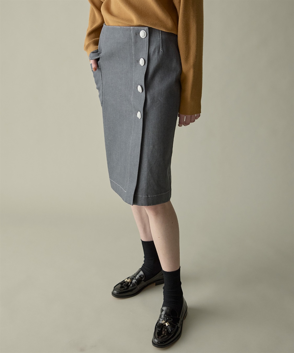 デニムラップタイトスカート 49AV JUNKO SHIMADA｜クロスプラス公式