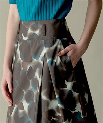 49AV JUNKO SHIMADA ペイントフラワータフタスカート_subthumb_3