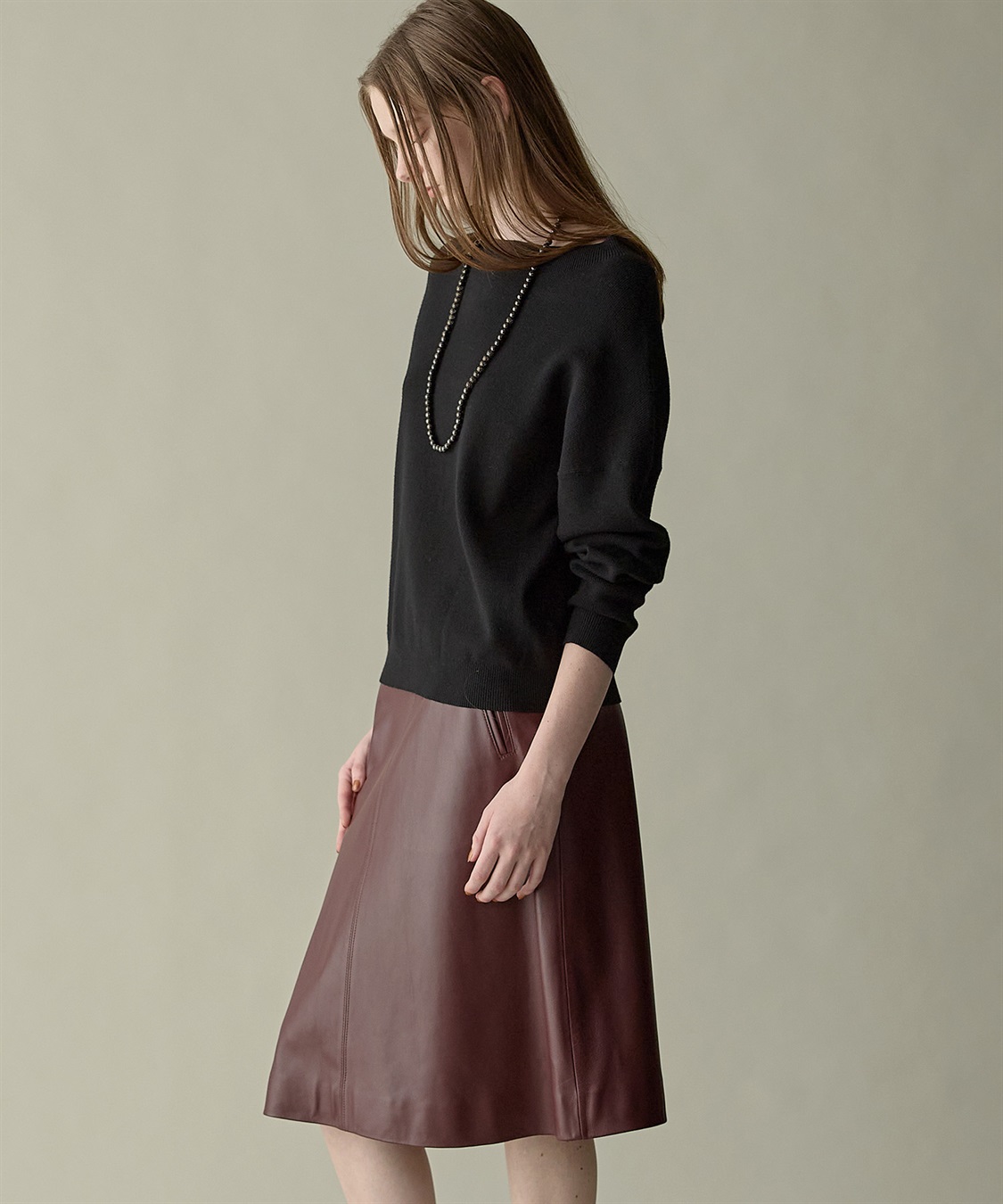 49AV JUNKO SHIMADA ゴートレザーフレアスカート_sub_11
