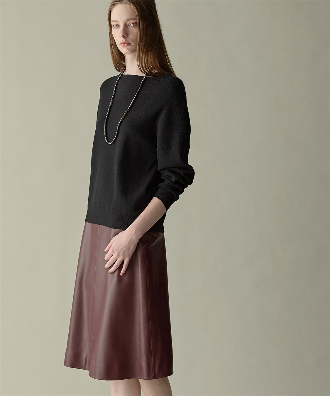 49AV JUNKO SHIMADA ゴートレザーフレアスカート_sub_12