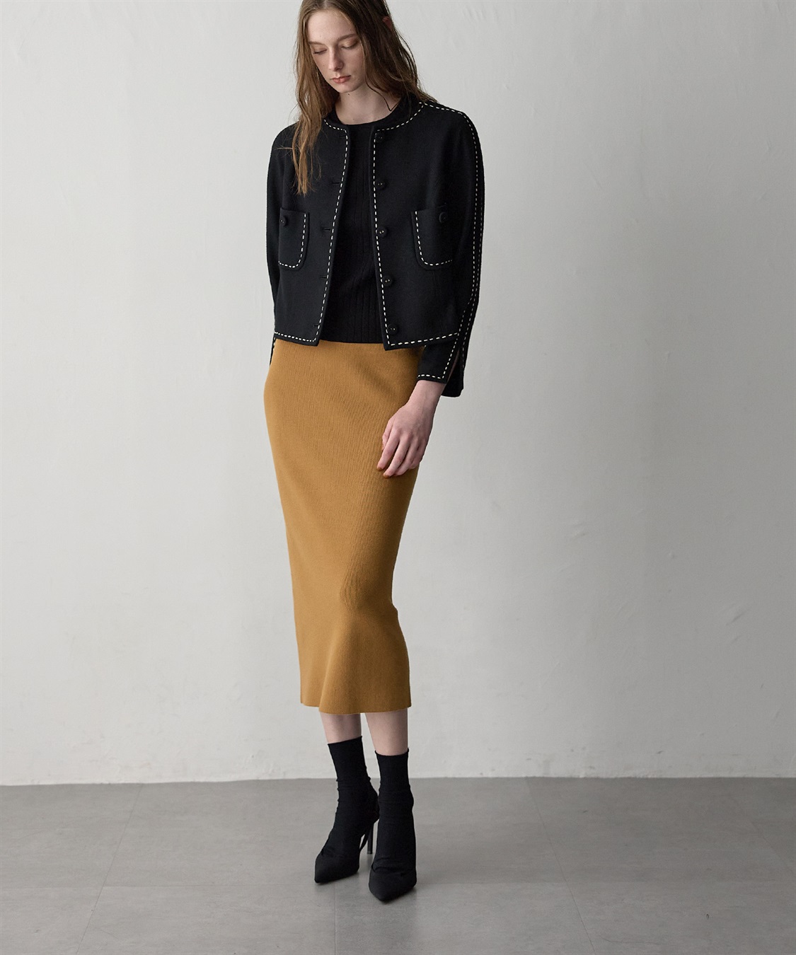 49AV JUNKO SHIMADA ニットタイトスカート_sub_7