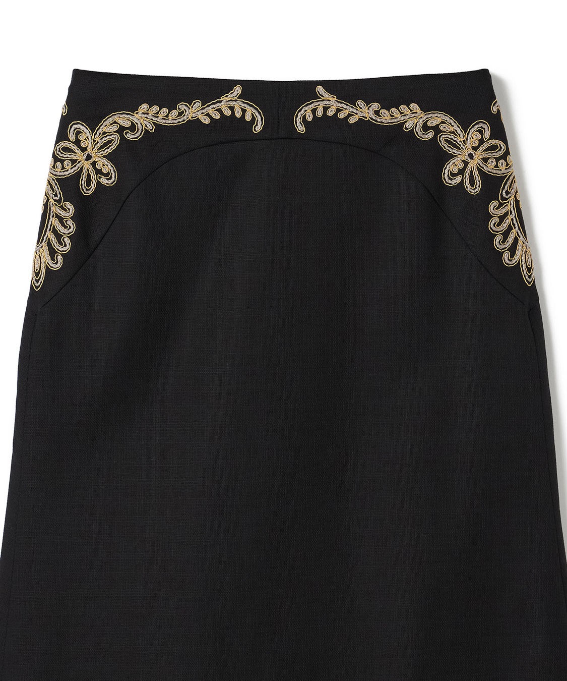 49AV JUNKO SHIMADA 刺しゅう使いAラインスカート_sub_2