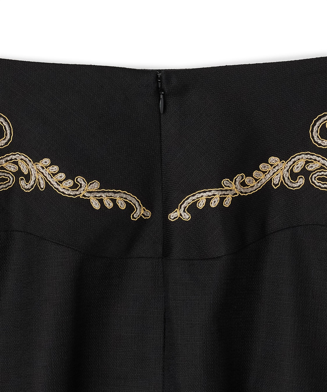 49AV JUNKO SHIMADA 刺しゅう使いAラインスカート_sub_3