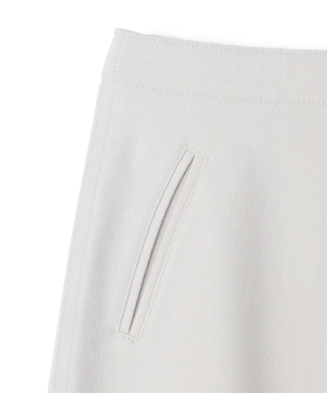 49AV JUNKO SHIMADA ウールメルトン台形スカート_sub_3