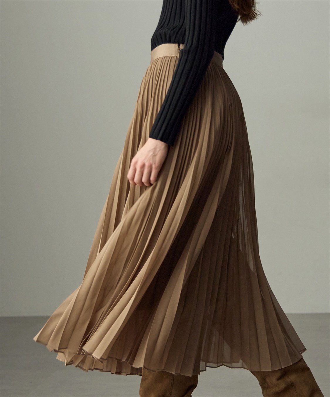 49AV JUNKO SHIMADA 【YEAR END SALE】スパンボイルアコーディオンプリーツロングスカート_sub_6
