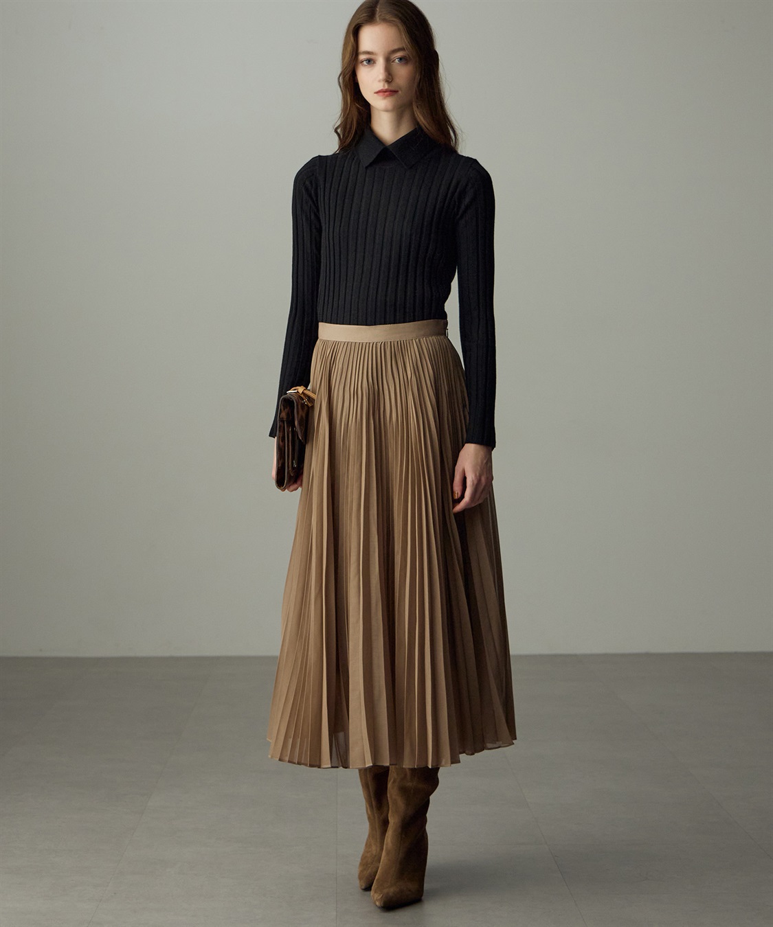 49AV JUNKO SHIMADA 【YEAR END SALE】スパンボイルアコーディオンプリーツロングスカート_sub_11