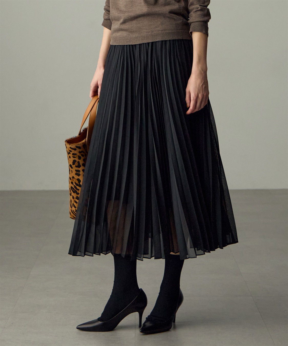 49AV JUNKO SHIMADA 【YEAR END SALE】スパンボイルアコーディオンプリーツロングスカート_sub_18