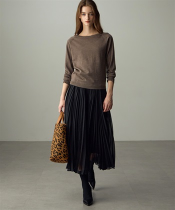 49AV JUNKO SHIMADA 【YEAR END SALE】スパンボイルアコーディオンプリーツロングスカート_subthumb_21