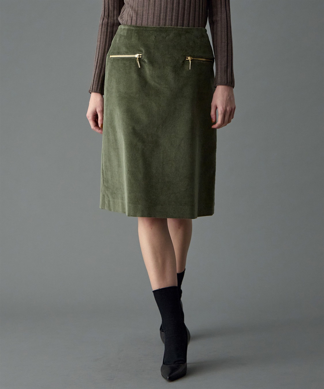 49AV JUNKO SHIMADA 【YEAR END SALE】ストレッチコーデュロイスカート_sub_1