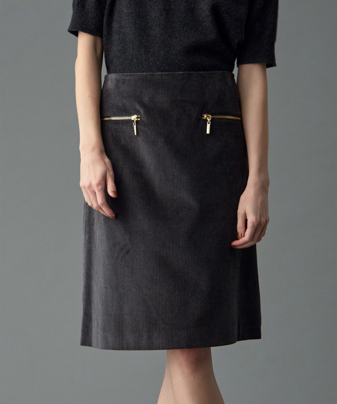 49AV JUNKO SHIMADA 【YEAR END SALE】ストレッチコーデュロイスカート_sub_17