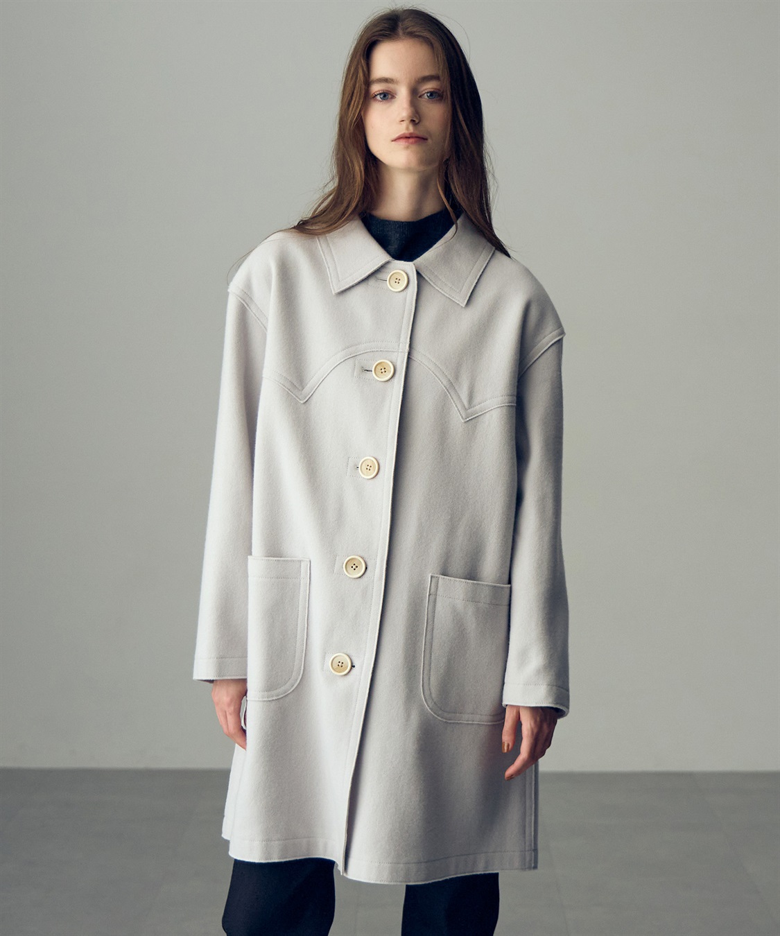 49AV JUNKO SHIMADA 【YEAR END SALE】ミディ丈メルトンコート_sub_8