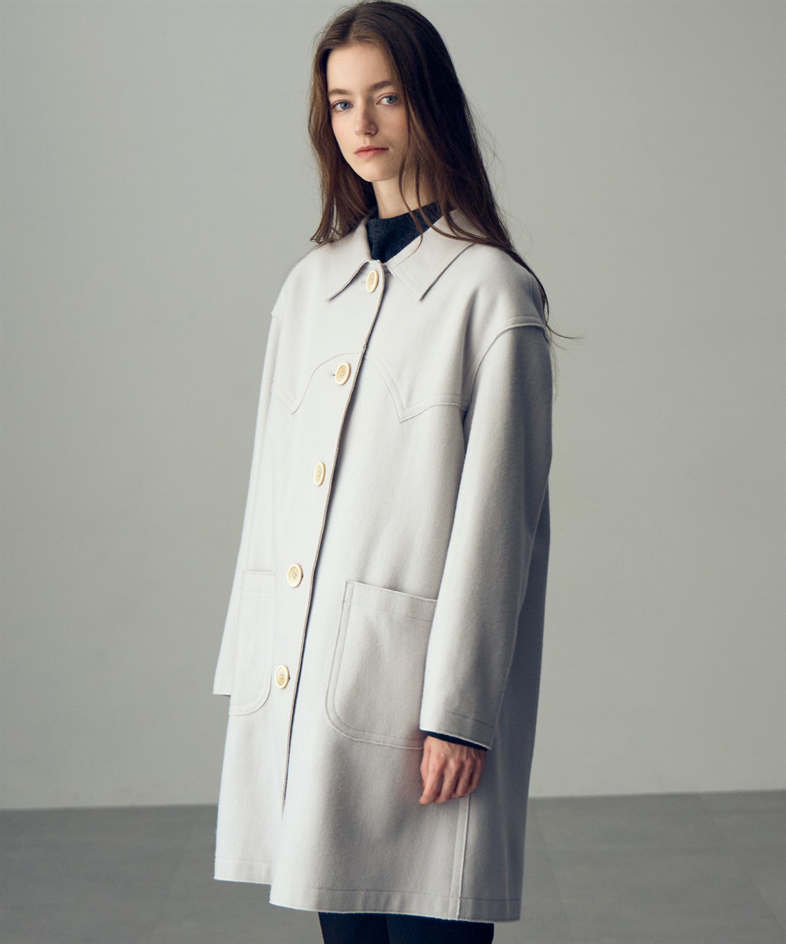 49AV JUNKO SHIMADA 【YEAR END SALE】ミディ丈メルトンコート_sub_9