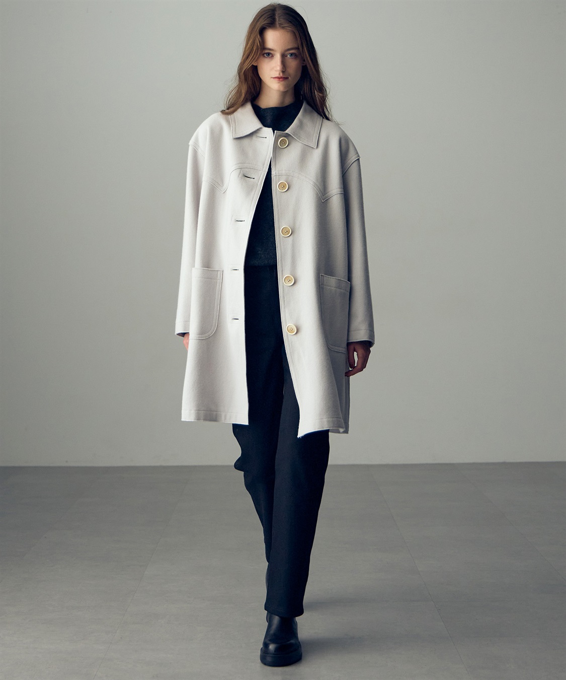 49AV JUNKO SHIMADA 【YEAR END SALE】ミディ丈メルトンコート_sub_12