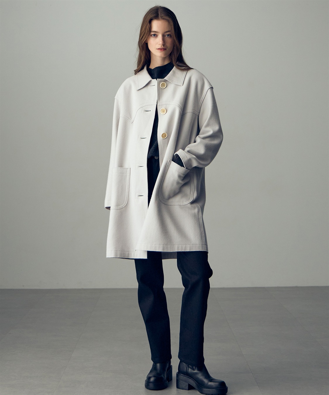 49AV JUNKO SHIMADA 【YEAR END SALE】ミディ丈メルトンコート_sub_13