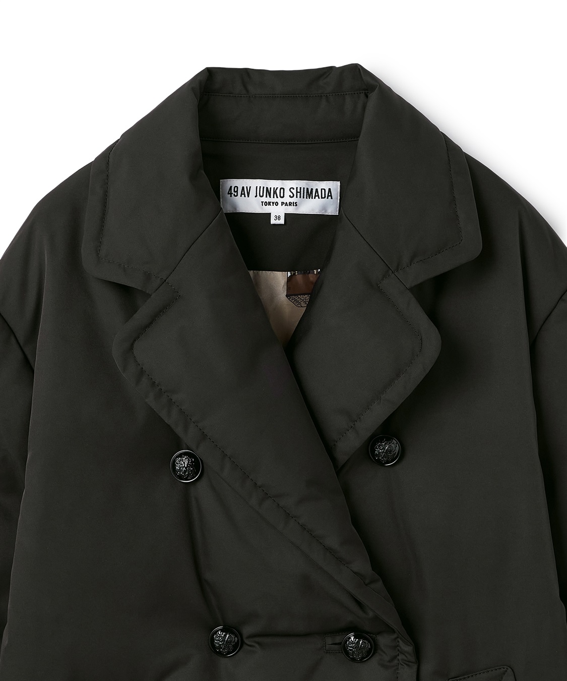 Wボタンストレッチダウンジャケット 49AV JUNKO SHIMADA｜クロスプラス