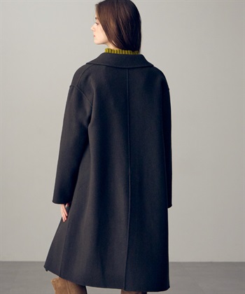 49AV JUNKO SHIMADA 【YEAR END SALE】丸衿ウール混ロング丈コート_subthumb_6