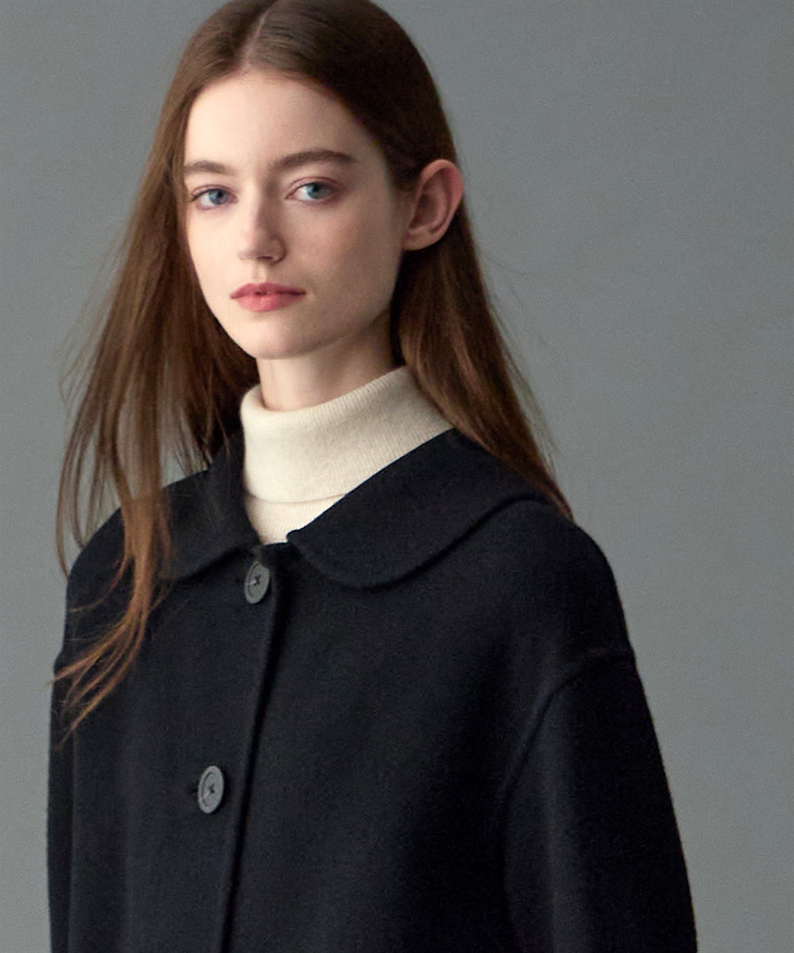 49AV JUNKO SHIMADA 【YEAR END SALE】丸衿ウール混ロング丈コート_sub_16