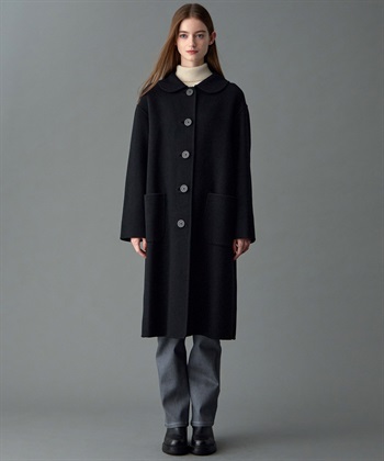 49AV JUNKO SHIMADA 【YEAR END SALE】丸衿ウール混ロング丈コート_subthumb_19