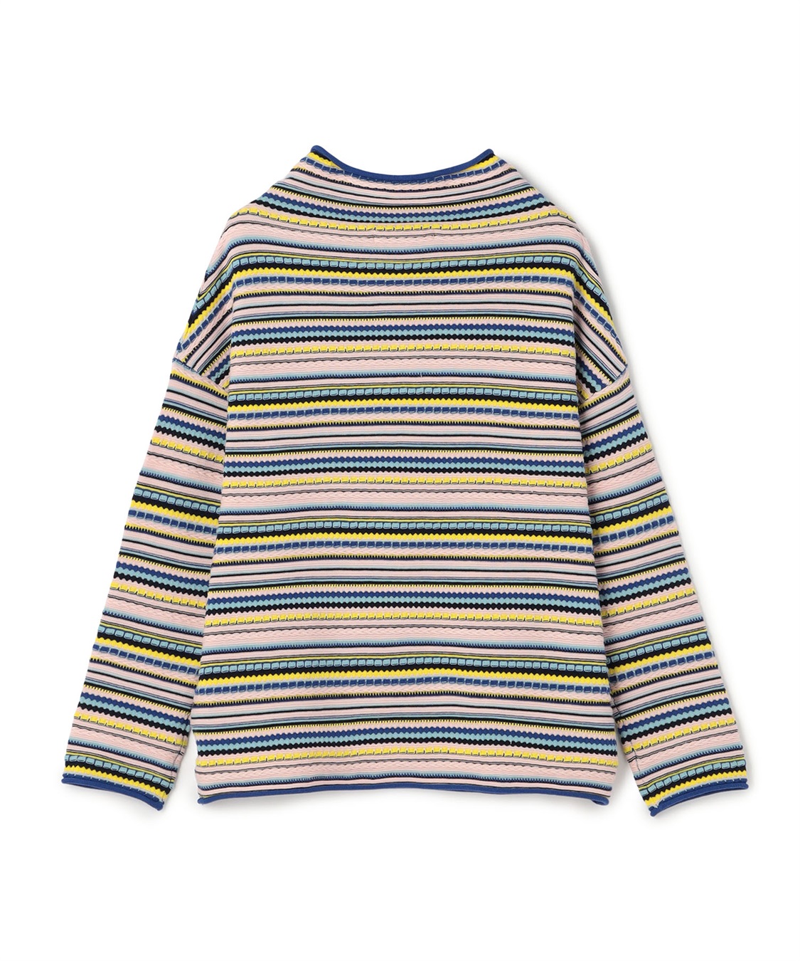 マルチボーダー柄ハイネックニット 49AV JUNKO SHIMADA｜クロスプラス