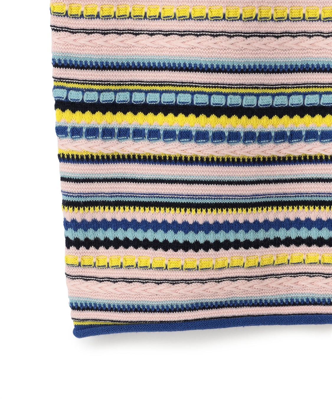 マルチボーダー柄ハイネックニット 49AV JUNKO SHIMADA｜クロスプラス