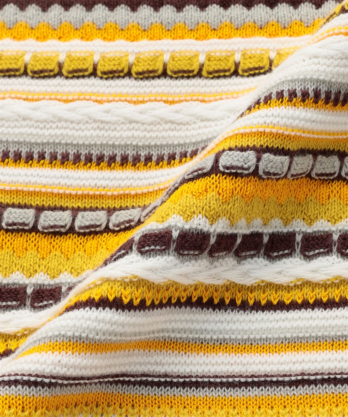 マルチボーダー柄ハイネックニット 49AV JUNKO SHIMADA｜クロスプラス