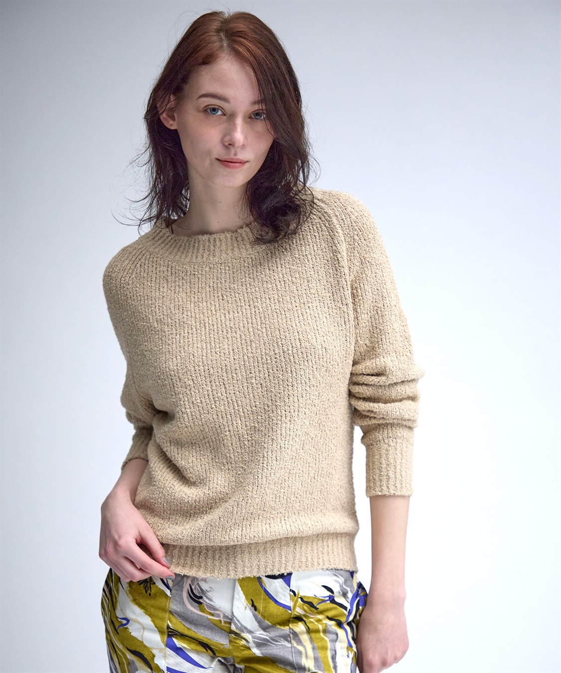 TIME SALE】クルーネックパイルニット 49AV JUNKO SHIMADA｜クロス