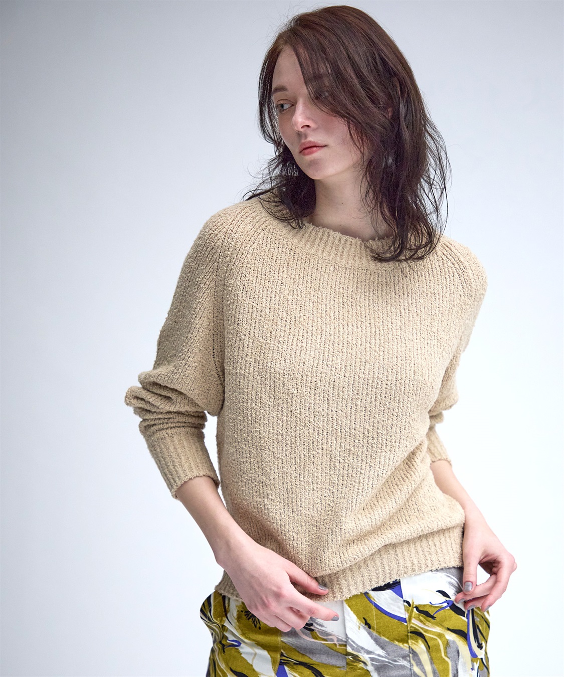 TIME SALE】クルーネックパイルニット 49AV JUNKO SHIMADA｜クロス