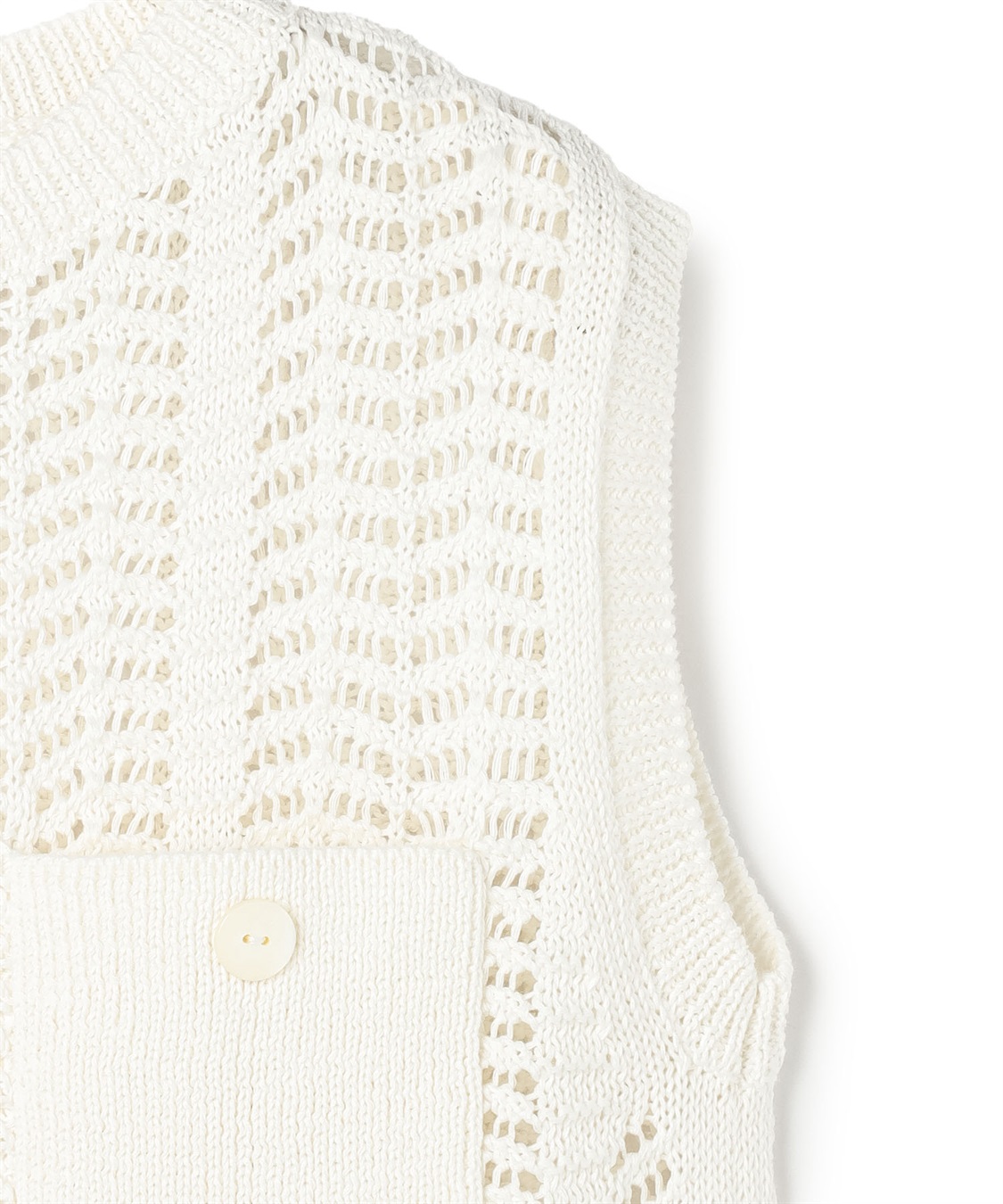 メッシュニットノースリーブプルオーバー 49AV.junko shimada