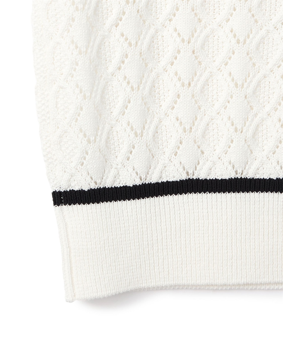 49AV JUNKO SHIMADA レース編みVネックニット_sub_4