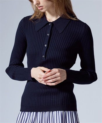 49AV JUNKO SHIMADA 【WEB限定】衿付き長袖プルオーバーニット_subthumb_15