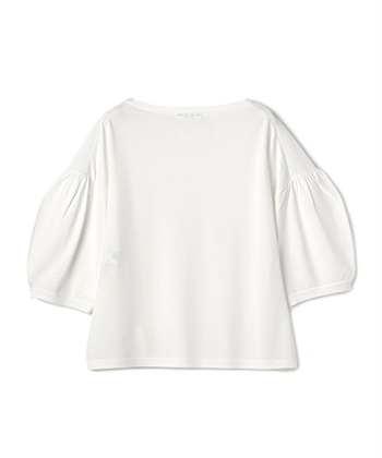 Q.anos キュアノス Shell multi blouse ホワイトデニム