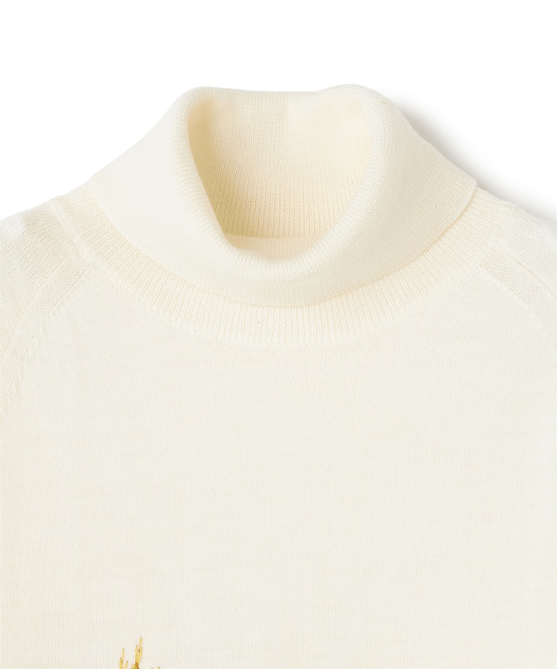 49AV JUNKO SHIMADA フラワー刺しゅうタートルニットプルオーバー_sub_2