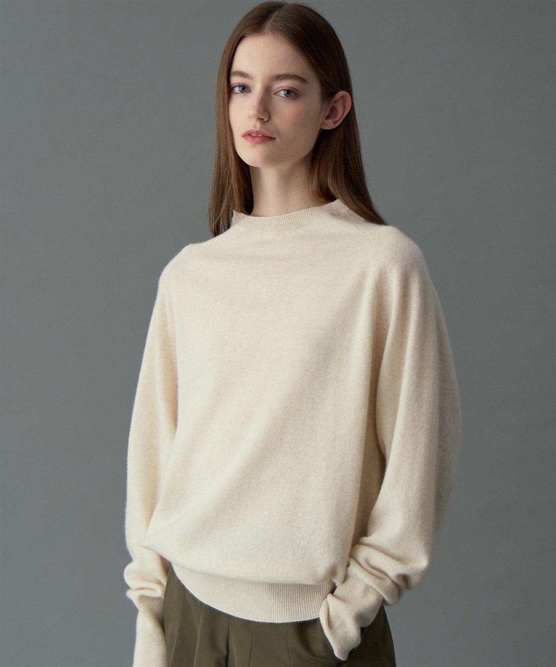 49AV JUNKO SHIMADA オフハイネックカシミヤニット_sub_3