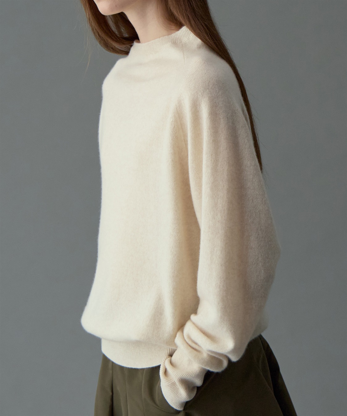 49AV JUNKO SHIMADA オフハイネックカシミヤニット_sub_4