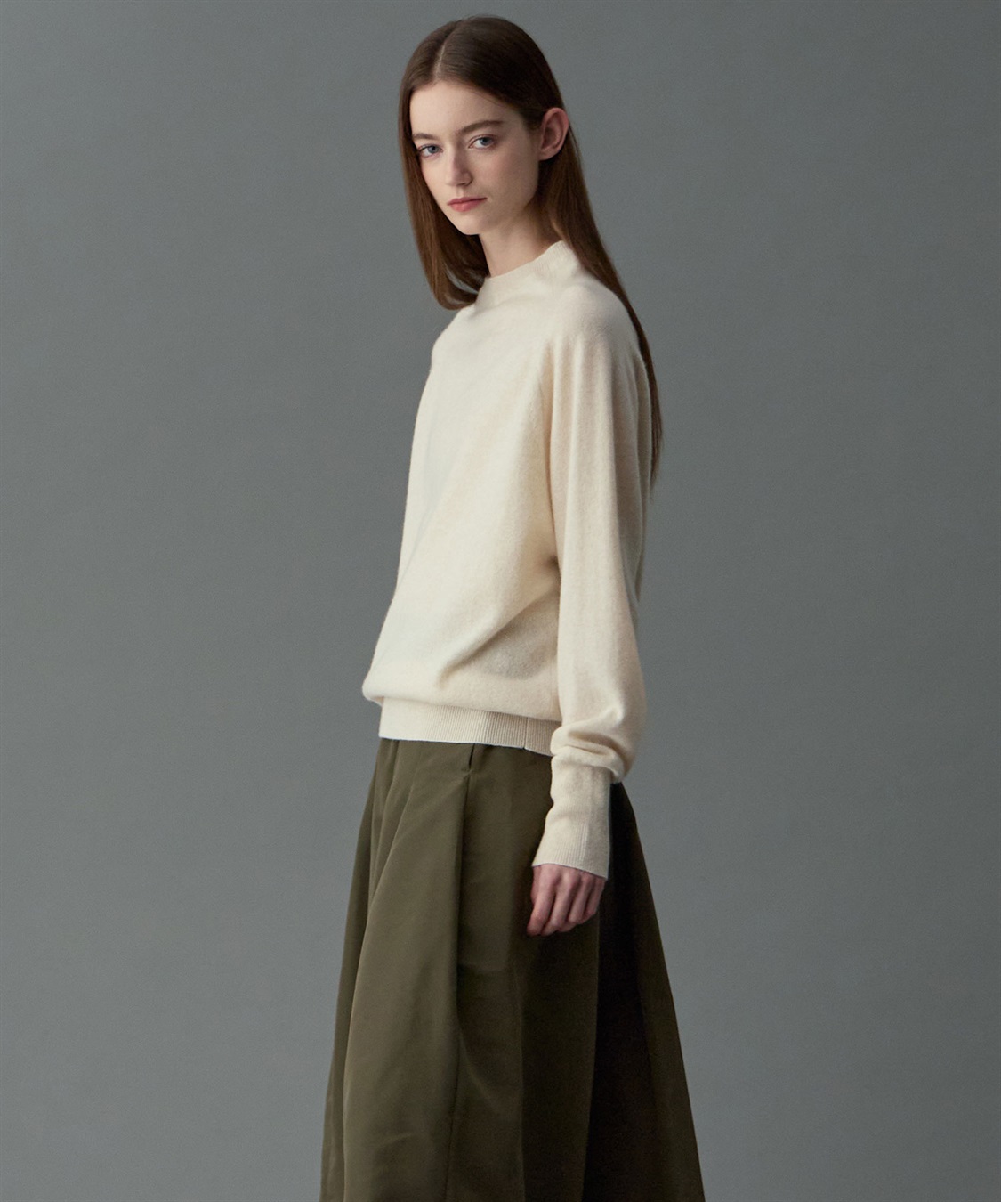 49AV JUNKO SHIMADA オフハイネックカシミヤニット_sub_7