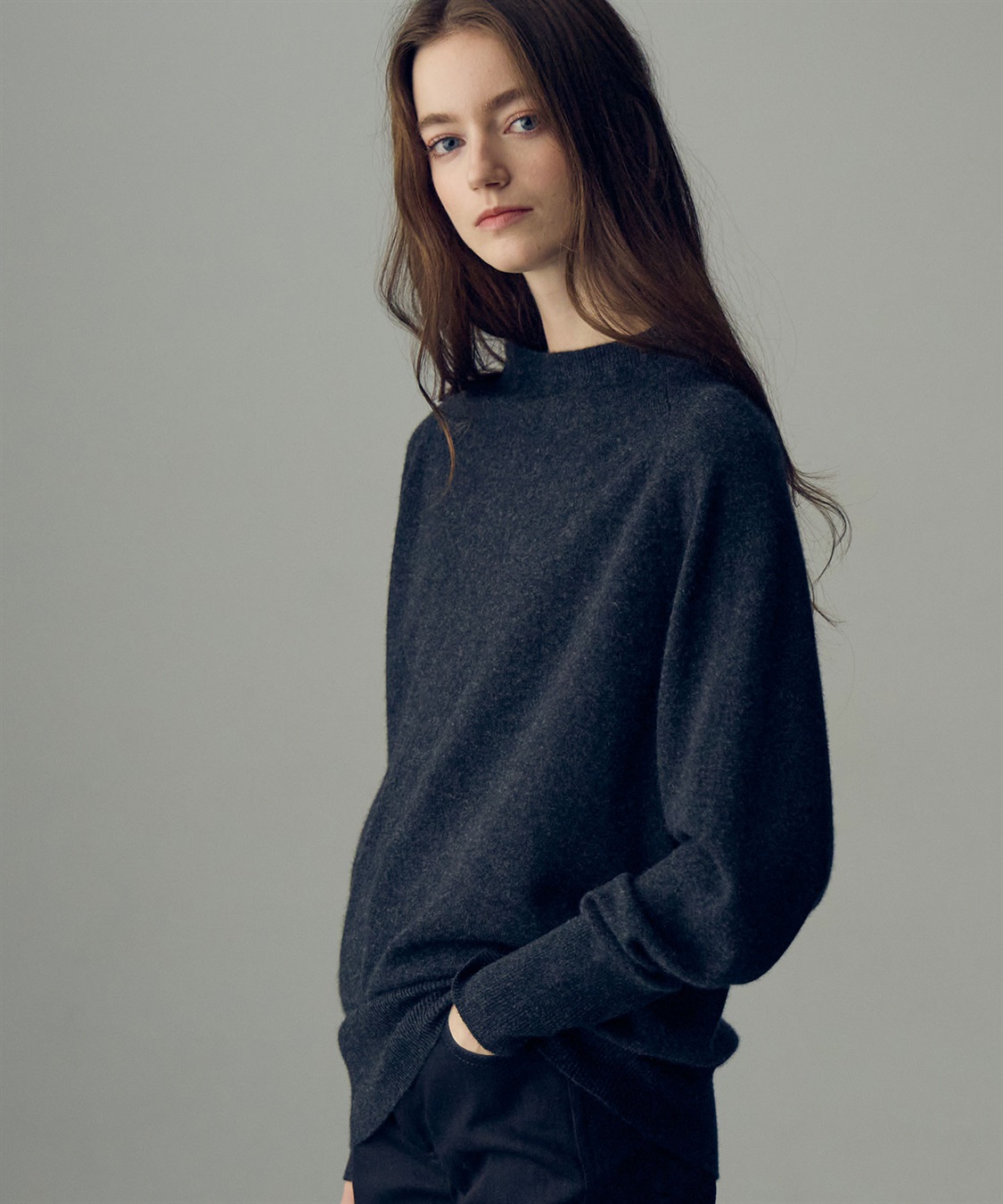 49AV JUNKO SHIMADA オフハイネックカシミヤニット_sub_9