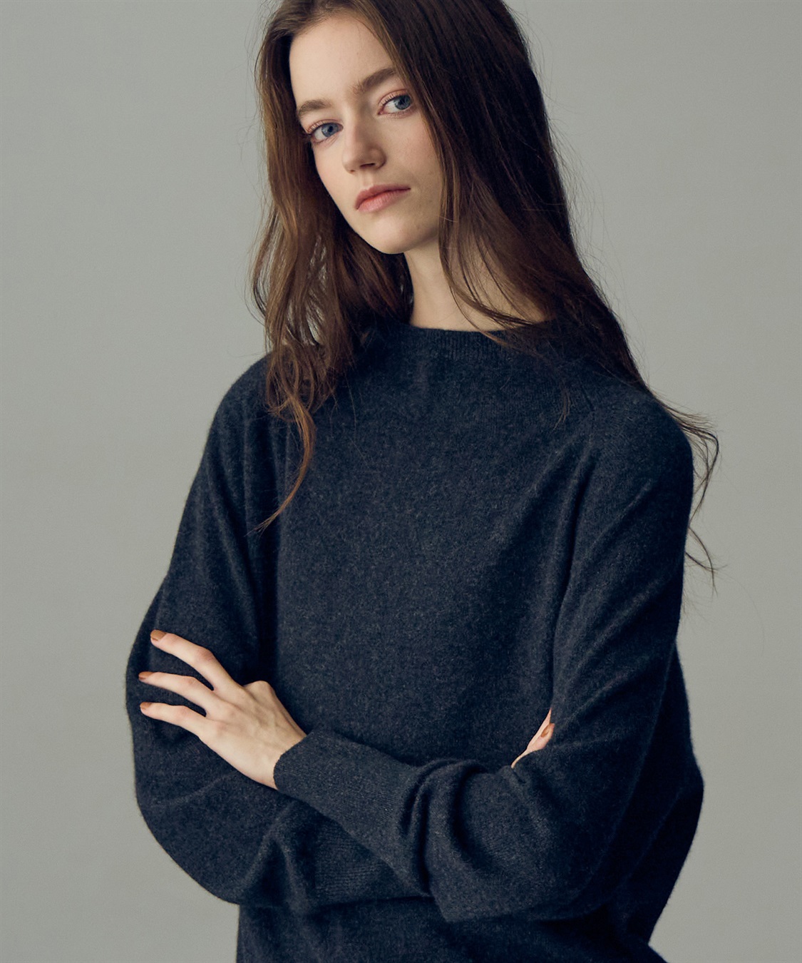 49AV JUNKO SHIMADA オフハイネックカシミヤニット_sub_12