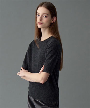 49AV JUNKO SHIMADA 【YEAR END SALE】クルーネックカシミヤ半袖ニット_subthumb_9