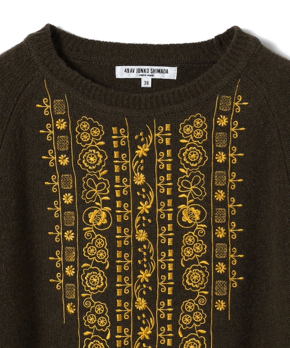 49AV JUNKO SHIMADA エンブロイダリーニットプルオーバー_sub_2