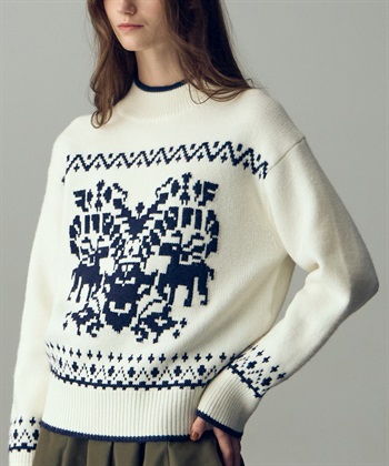 49AV JUNKO SHIMADA 【YEAR END SALE】長袖ジャカードニットプルオーバー_subthumb_4