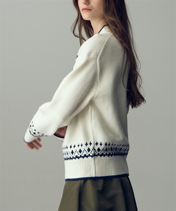 49AV JUNKO SHIMADA 【YEAR END SALE】長袖ジャカードニットプルオーバー_subthumb_5