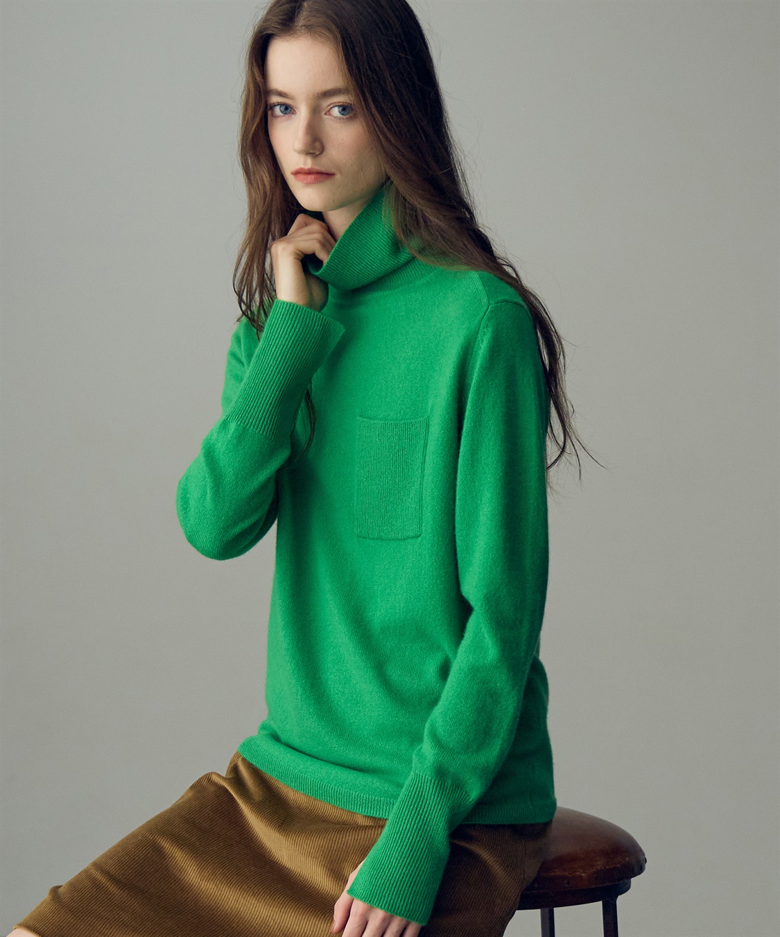 CHRISTMAS SALE】タートルネックカシミヤニット 49AV JUNKO SHIMADA