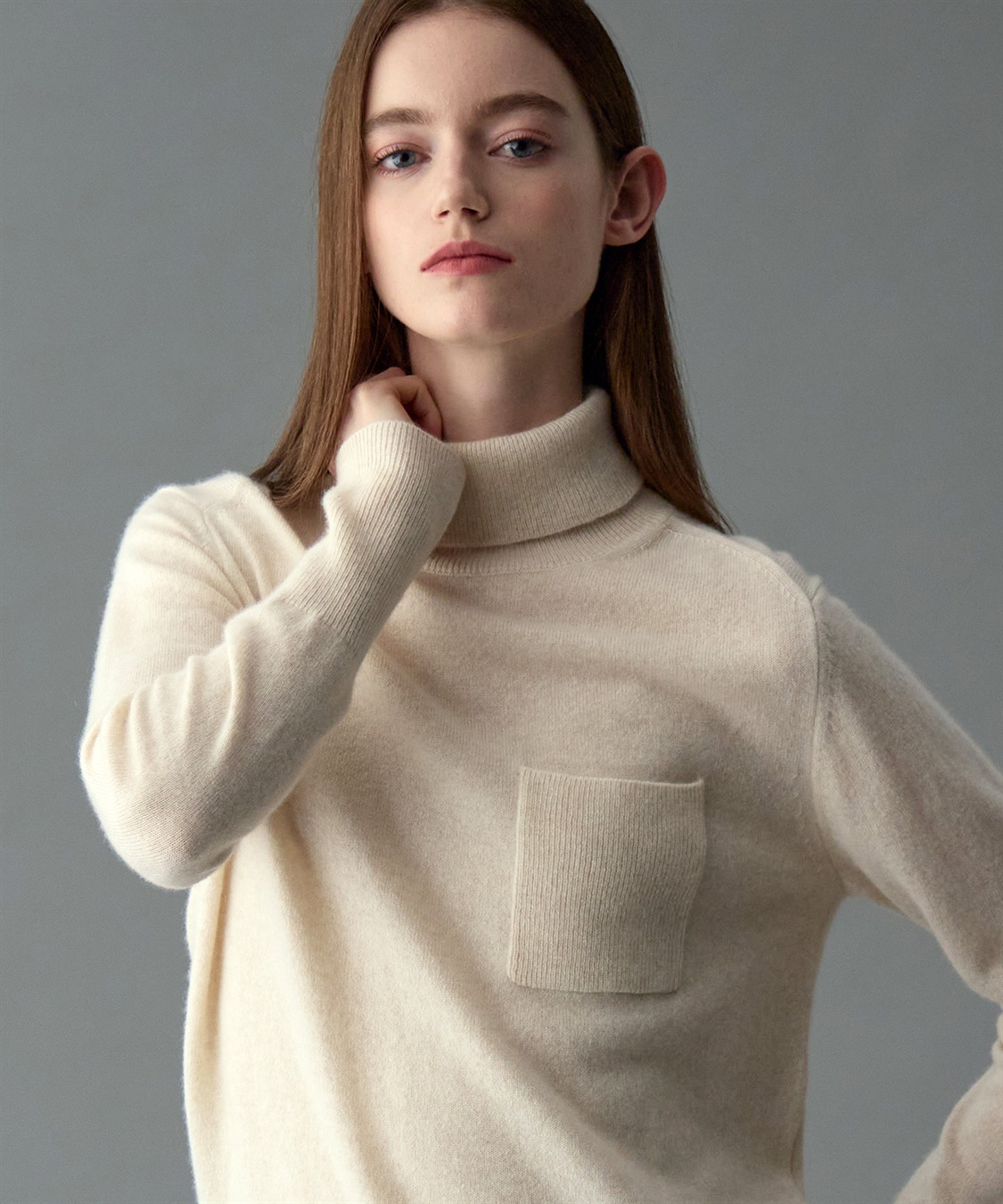 49AV JUNKO SHIMADA タートルネックカシミヤニット_sub_10