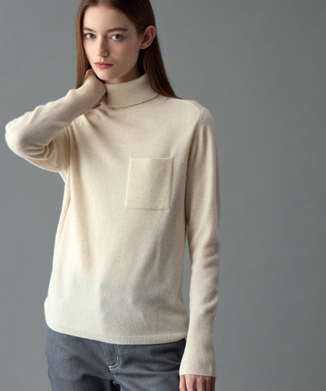 49AV JUNKO SHIMADA タートルネックカシミヤニット_sub_11