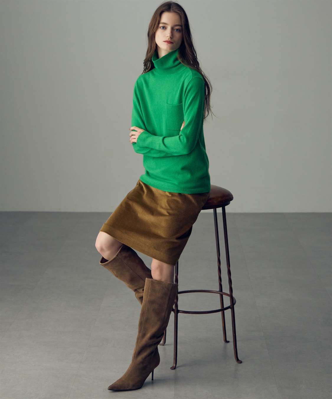 49AV JUNKO SHIMADA タートルネックカシミヤニット_sub_19