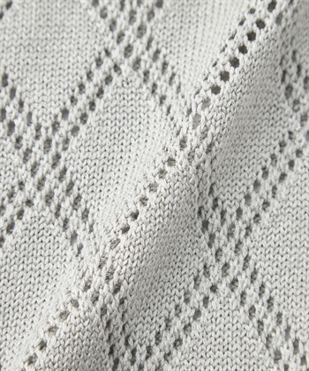 49AV JUNKO SHIMADA ブライトレーヨン透かし編みニットカーディガン_subthumb_6