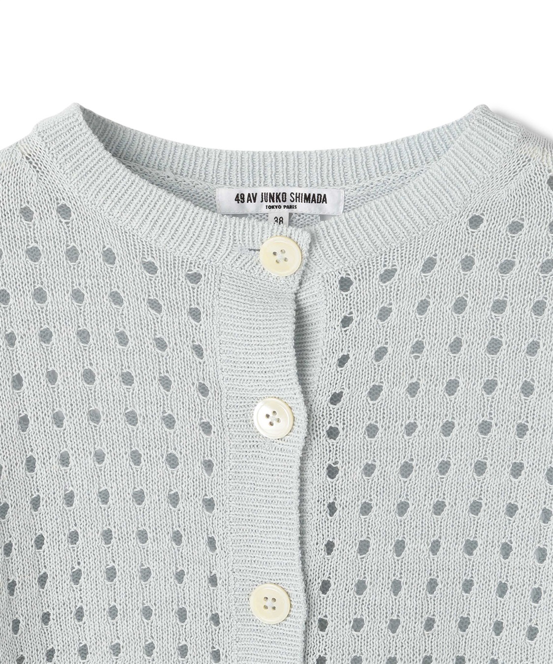 TIME SALE】メッシュニットカーディガン 49AV JUNKO SHIMADA｜クロス
