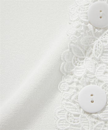 CHRISTMAS SALE】レース付きカーディガン 49AV JUNKO SHIMADA｜クロス