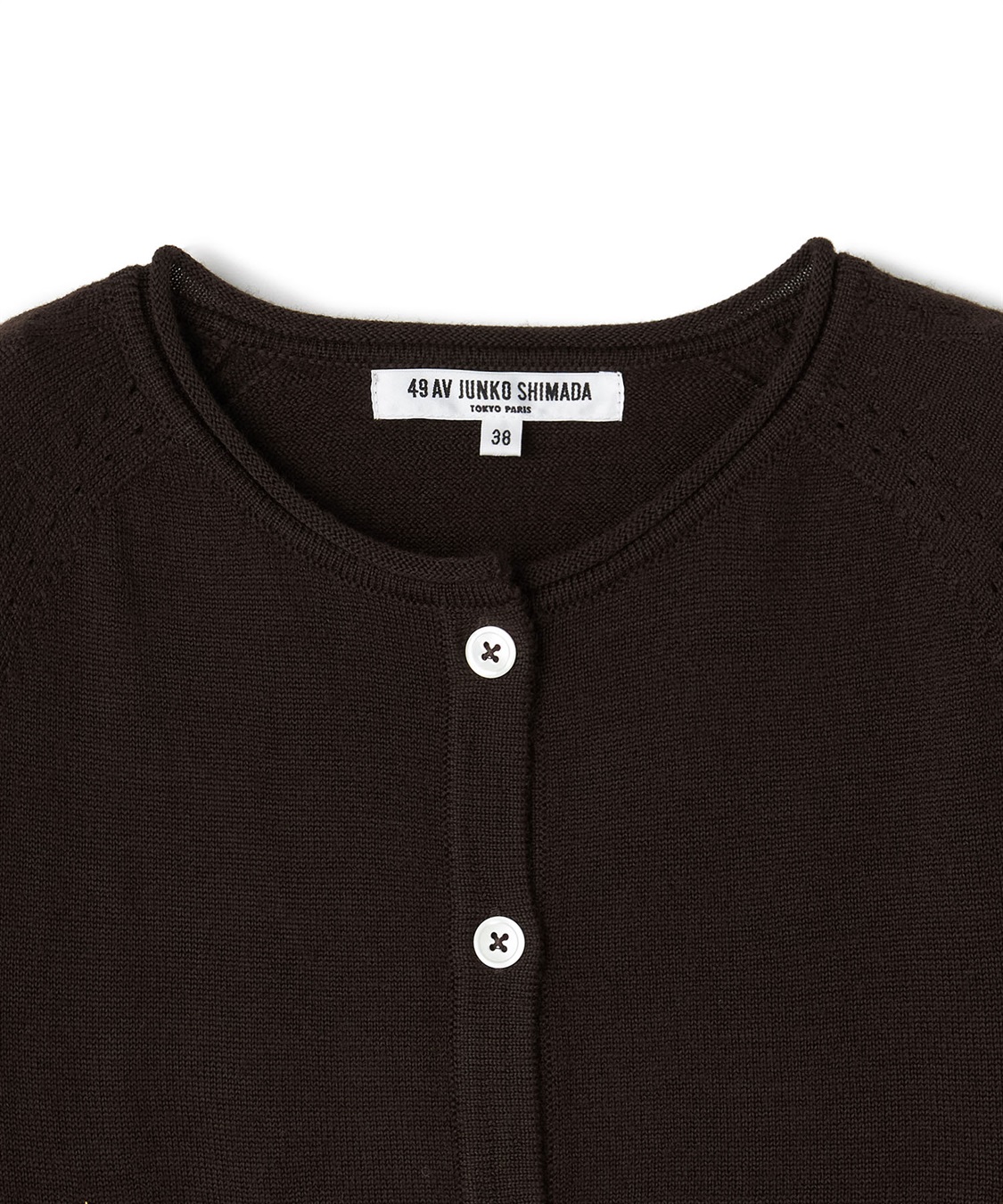 じゅんち パッチポケット付きニットジャケット 49AV JUNKO SHIMADA｜クロス